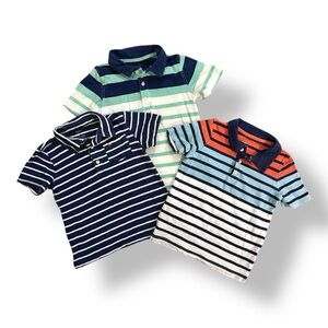 Carter’s | Bundle of Striped Toddler Polo Shirts (4T)
